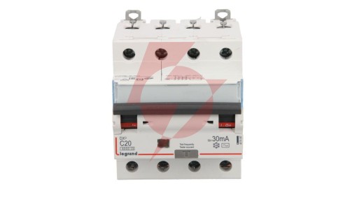 Wyłącznik różnicowo-nadprądowy 4P 20A C 0,03A typ AC P314 DX3 411187