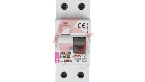 Wyłącznik różnicowo-nadprądowy 2P 16A B 0,03A typ AC KZS-2M 002173104
