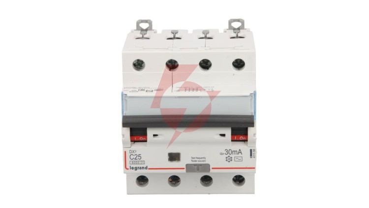 Wyłącznik różnicowo-nadprądowy 4P 25A C 0,03A typ AC P314 DX3 411188