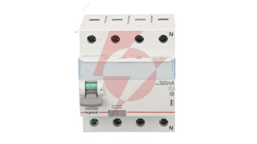 Wyłącznik różnicowoprądowy 4P 63A 0,3A typ AC P304 TX3 411729