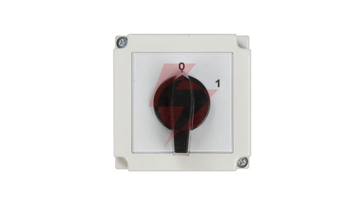 Łącznik krzywkowy 0-1 1P 25A w obudowie 4G25-90-PK R114 63-840392-031