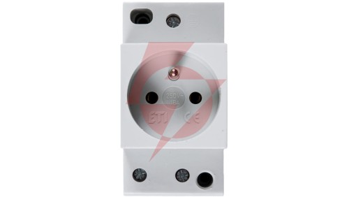 Gniazdo modułowe 2P+Z 10/16A 230V na szynę 002414010