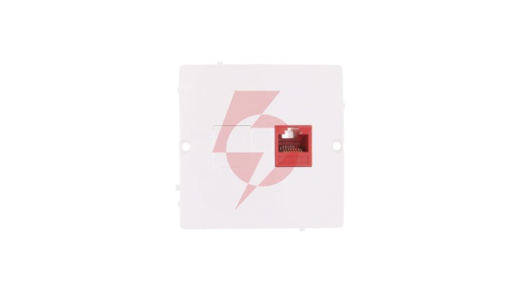 Simon Basic Gniazdo komputerowe pojedyncze RJ45 kat.5e białe BMF51.02/11