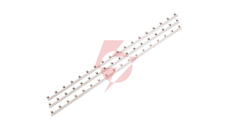 Szyna łączeniowa 3P 80A 16mm2 widełkowa (54 mod.) BI3/16x54 607048