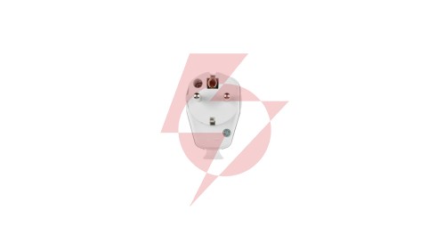 Wtyczka kątowa z wyłącznikiem 10/16A 2P+Z UNI-SCHUKO IP20 biała 9002215