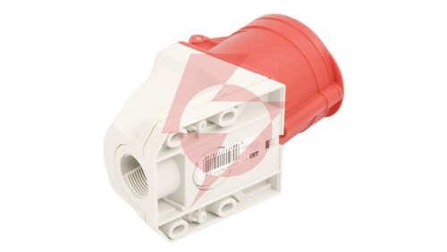 Gniazdo stałe 32A 5P 400V czerwone IP44 /mała obudowa/ 125-6k