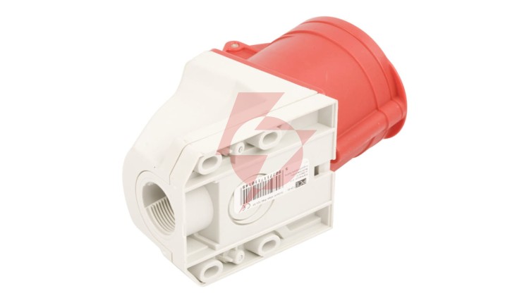 Gniazdo stałe 32A 5P 400V czerwone IP44 /mała obudowa/ 125-6k