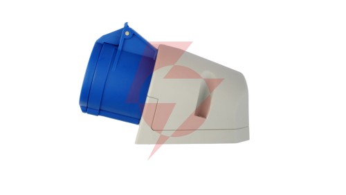 Gniazdo stałe 32A 3P 230V niebieskie IP44 123-6
