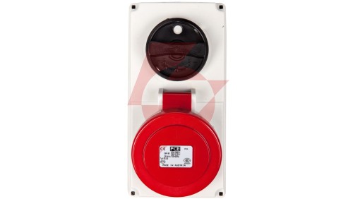 Gniazdo stałe z wyłącznikiem 0-1 małe 16A 5P 400V IP44 /blokada mechaniczna/ 6115-6