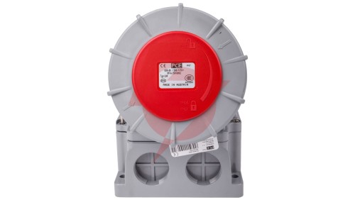 Gniazdo stałe 63A 4P 400V czerwone IP67 /bez dławnicy/ POWER TWIST 134-6