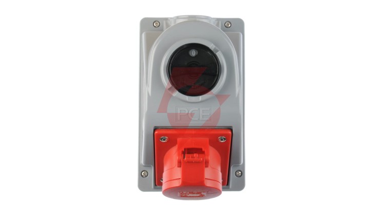 Gniazdo stałe z wyłącznikiem 0-1 16A 5P 400V IP44 COMBO-POL 96061540W