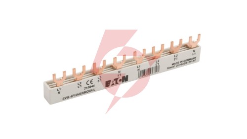 Szyna łączeniowa 4P 63A 10mm2 widełkowa 3P+N (8 mod.) EVG-4PHAS/8MODUL 215644