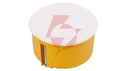 Puszka podtynkowa 70mm regips żółta z pokrywą PO-70F 0204-0N /40szt/