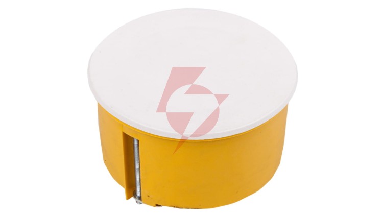 Puszka podtynkowa 70mm regips żółta z pokrywą PO-70F 0204-0N /40szt/