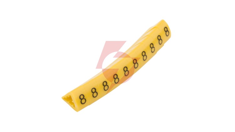 Oznacznik przewodów OZ-2/8 żółty E04ZP-01020400900 /100szt./