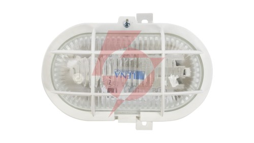 Oprawa kanałowa OVAL 1x60W E27 IIkl. 230V IP44 z siatką z tworzywa, biała 302015/EU