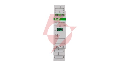 Lampka modułowa 1-fazowa zielona 130-260V AC/DC LK-712G-130-260V