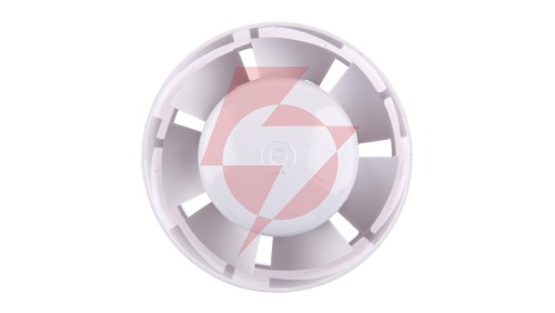 Wentylator kanałowy fi 100 230V 14W 106m3/h 37dB biały z kołnierzem EURO 100VKO