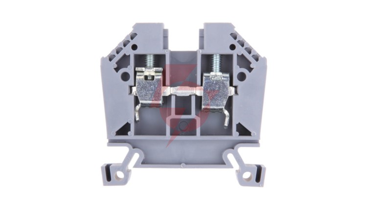 Złączka szynowa 2-przewodowa 10mm2 szara EURO 43402