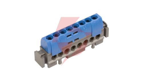 Listwa przyłączeniowa 8-otworów niebieska IP2xN-8 004842