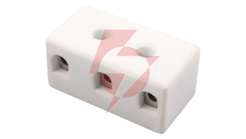 Złączka gwintowa porcelanowa 4mm² 3-tory biała z 2 otworami montażowymi CPO-5A-3P 80713516