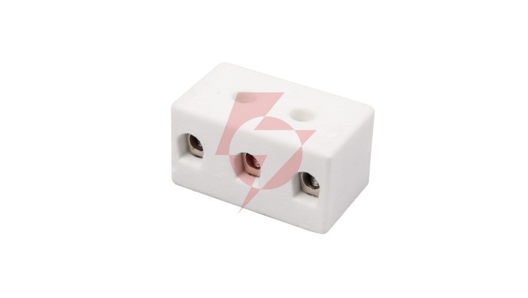Złączka gwintowa porcelanowa 10mm² 3-tory biała z 2 otworami montażowymi CPO-15A-3P 80723516