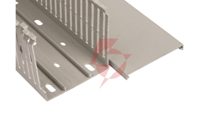 Korytko grzebieniowe 80x80x2000mm jasnoszare E124