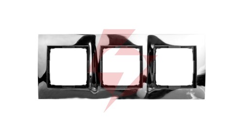 Simon 54 Premium Ramka potrójna metalowa ciemna stal DR3/67