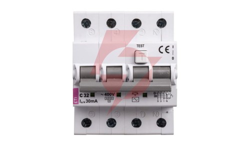 Wyłącznik różnicowo-nadprądowy 4P 32A C 0,03A typ AC KZS-4M 002174027