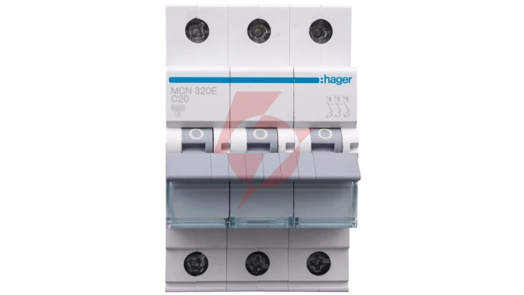 Wyłącznik nadprądowy 3P C 20A 6kA AC MCN320E