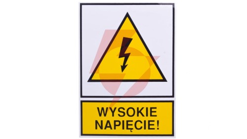 Tabliczka /znak ostrzegawczy/ TZO 74X105S W.NAP. E04TZ-01011120300 /10szt./