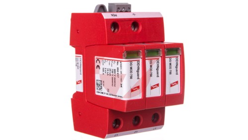 Ogranicznik przepięć Typ T2 3P 15kA 3kV ( napiecięcie znamionowe warystora Umov = 750V AC, do IT 500) DEHNguard M WE 600 FM 95