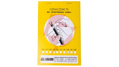 Oznacznik do opisywania ręcznego TS 51 biały E04ZP-02010100700 /20szt./