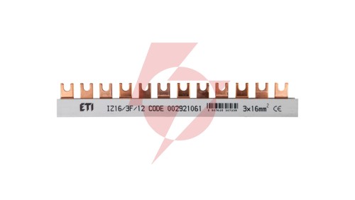 Szyna łączeniowa widełkowa 3P 100A 16mm2 (12 mod.) IZ16/3F/12 002921061