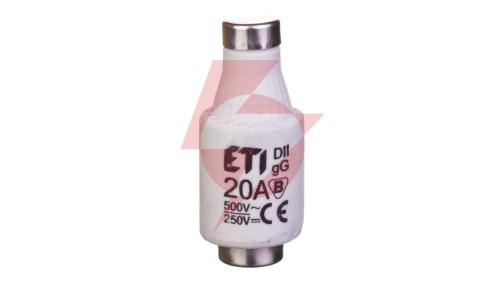 Wkładka bezpiecznikowa 20A DII gG / BiWtz 500V AC/ 250V DC E27 002312406 /5szt./