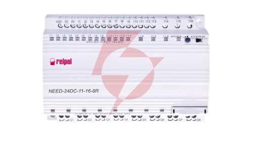 Przekaźnik programowalny 24V DC 16we, 8wy bez wyswietlacza i klawiatury NEED-24DC-11-16-8R 857366