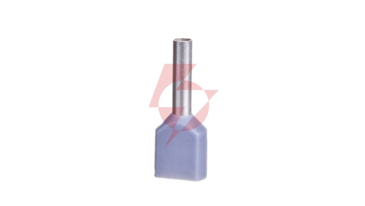 Końcówka tulejkowa izolowana TID 2x0,75mm2/8mm szara cynowana 00652 TID2x0,75L8 /100szt./