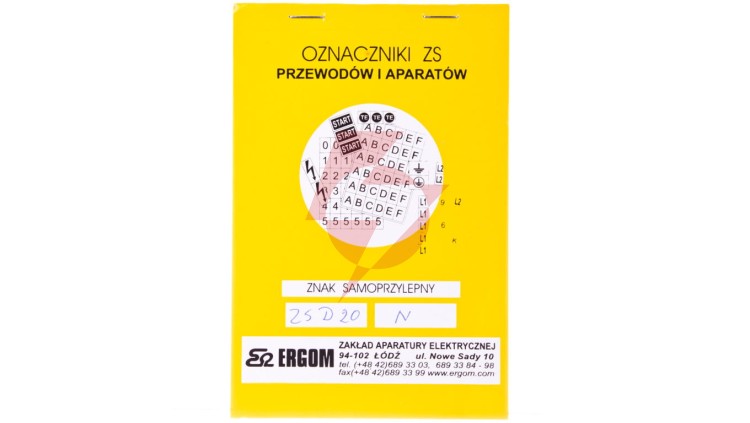Znaki samoprzylepne ZS D20/N E04ZP-02030403500