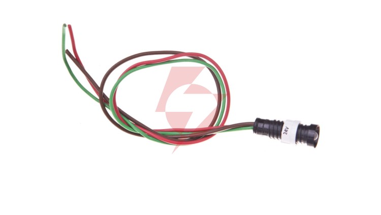 Lampka sygnalizacyjna 5mm czerwono-zielony 12-24V AC/DC KLP 5GR/24V 84405015