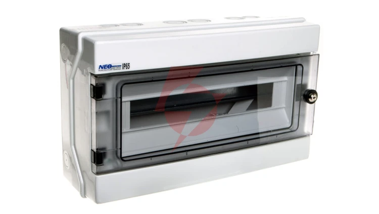 Rozdzielnica hermetyczna modułowa (500V AC ,1000V DC) 1x18 natynkowa IP65 RH-18/Z (z zamkiem) 36.19