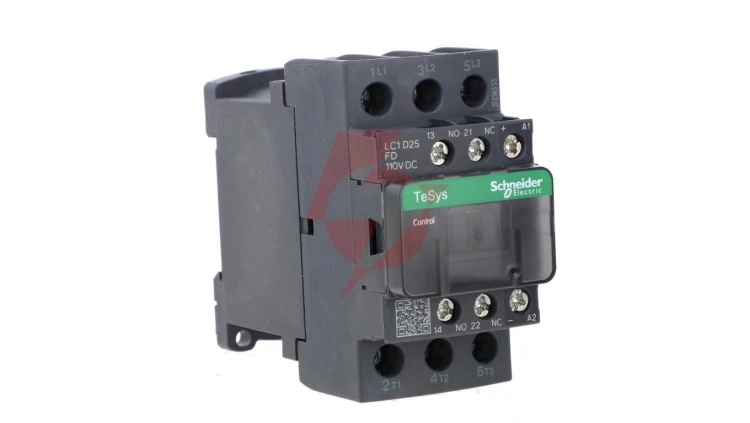 TeSys Deca Stycznik mocy 25A 3P 110V DC 1Z 1R LC1D25FD