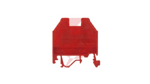 Złączka szynowa gwintowa 2,5mm2 czerwona VS 2,5 PA+ 003901002