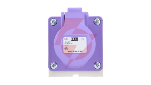 Gniazdo stałe 16A 3P 20-25V fioletowe IP44 163v