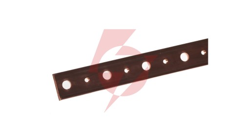 Szyna zbiorcza miedziana 32x5x1750mm 037419