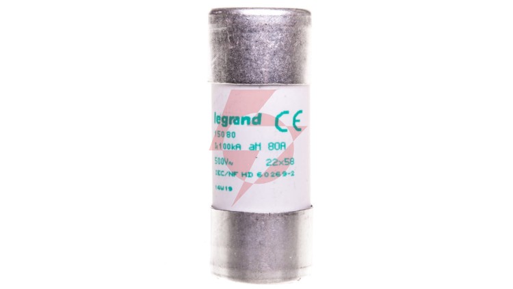 Wkładka bezpiecznikowa cylindryczna 22x58mm 80A aM HPC 015080