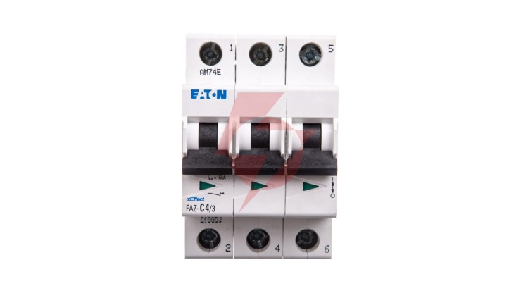 Wyłącznik nadprądowy 3P C 4A 15kA AC FAZ C4/3 278865