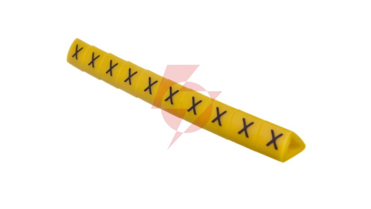 Oznacznik przewodów OZ-1/X żółty E04ZP-01020204600 /100szt./