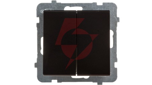 SONATA Łącznik schodowy podwójny czarny metalik ŁP-10R/m/33