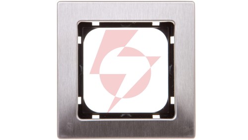 SONATA Ramka pojedyncza stal inox metal R-1RM/37
