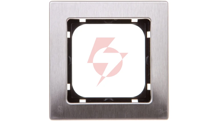 SONATA Ramka pojedyncza stal inox metal R-1RM/37